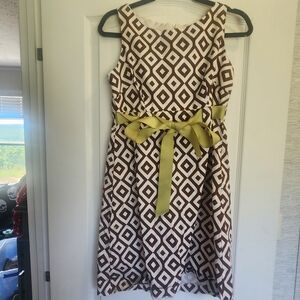 Jessica Howard Geometric  Dress Size 10 Euc